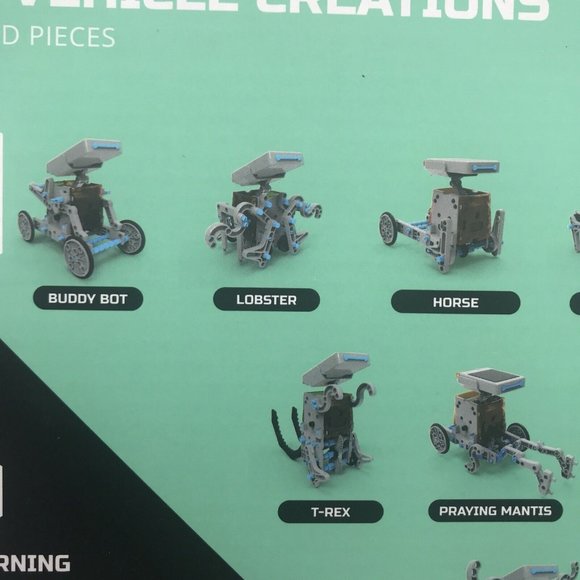 Discovery Children Mindblown STEM 12-in-1 Solar Robot Creation 197-Piece Kit - Picture 4 of 12